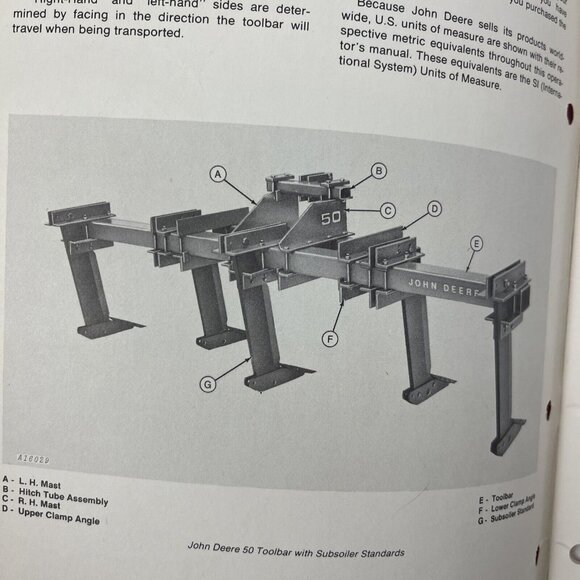 John Deere 50 Toolbar & Attachments Operator's Manual OM A41456 Issue F0 dealer - Picture 7 of 12